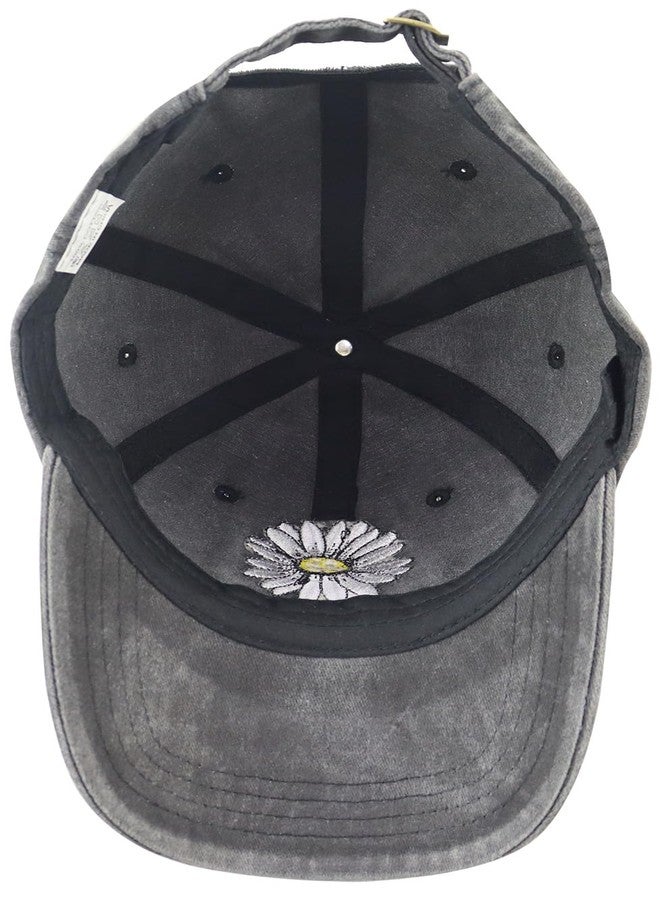 Wsaztulp Pickleball Gifts for Women, Pickle Ball Baseball Cap, Cute Daisy Woman Pickleball Hat, Christmas Mother's Day Birthday Accessories for Mom Mama Aunt Black - Image 5